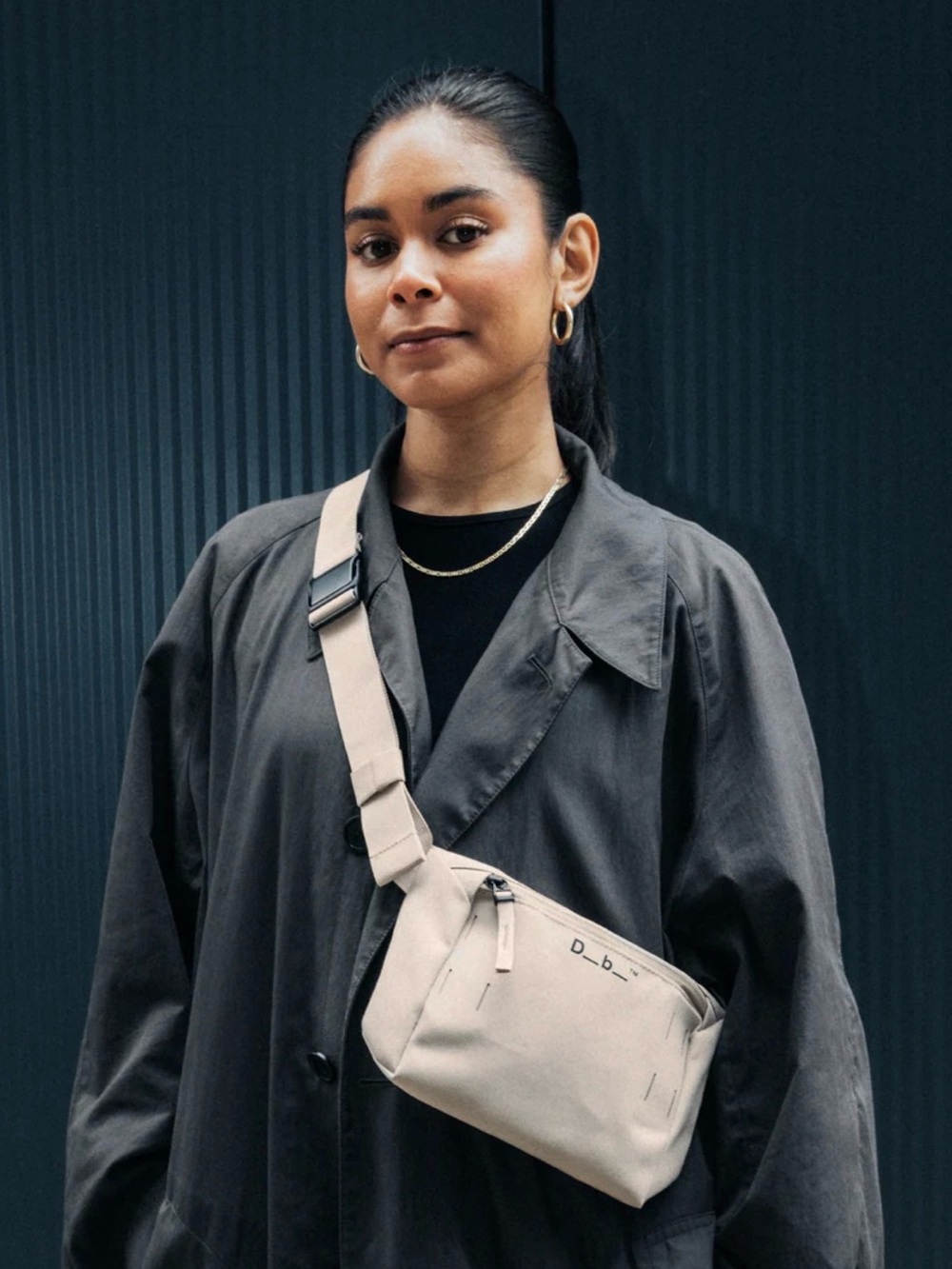 Beige Crossbody Sling Bag - Minimal Everyday Style